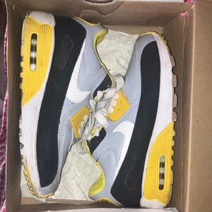 Nike Athletic Shoes - Yellow, Black, White